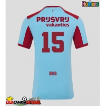 Camisa de Futebol Feyenoord Jordan Bos #15 Equipamento Alternativo 2025-26 Manga Curta